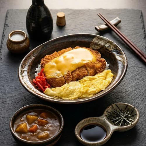 TÔ CƠM PHÔ MAI CÀ RI THỊT HEO CHIÊN XÙ