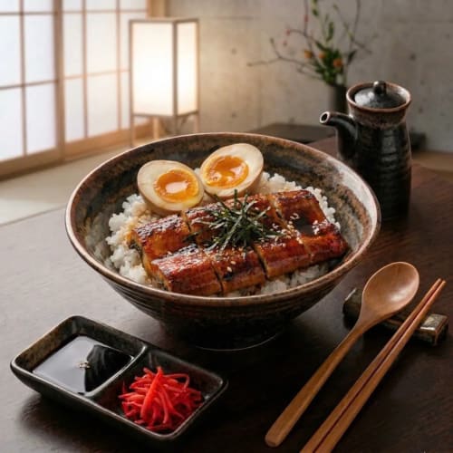 TÔ CƠM LƯƠN NHẬT NƯỚNG SỐT TERIYAKI-TERIYAKI UNADON