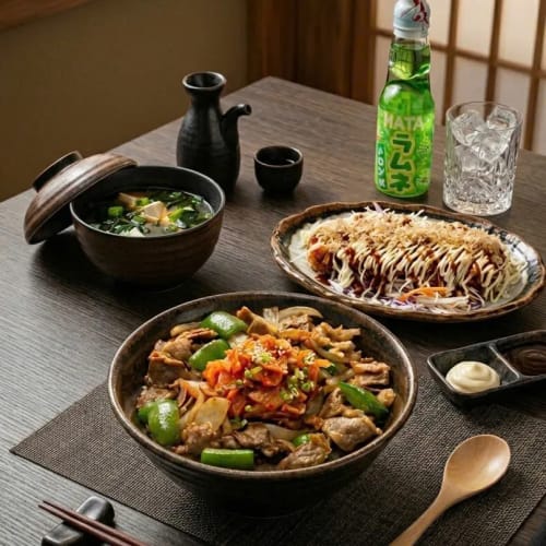 SET CƠM BÒ KIM CHI (Tặng túi giữ nhiệt)